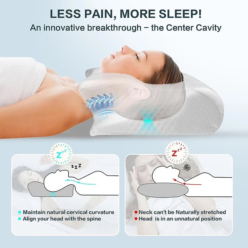 Memory Foam Cervical-Cradle-Pillow, For Vertigo and Neck Pain