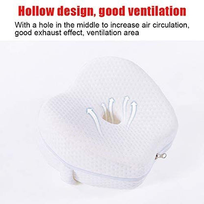 Knee Pillow - For Hip and Lower Back Pain Relief with Adjustable Strap