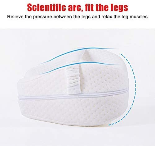 Knee Pillow - For Hip and Lower Back Pain Relief with Adjustable Strap