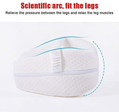 Knee Pillow - For Hip and Lower Back Pain Relief with Adjustable Strap