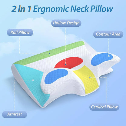 Memory Foam Cervical-Cradle-Pillow, For Vertigo and Neck Pain